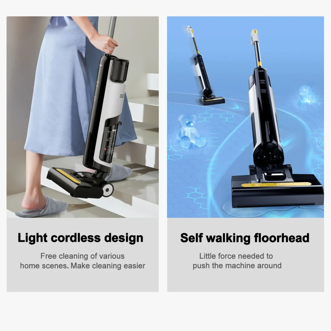 Great for Sticky Messes and Pet Hair Hand VAC 2-in-1 Cordless Wet and Dry Smart Vacuum Cleaner